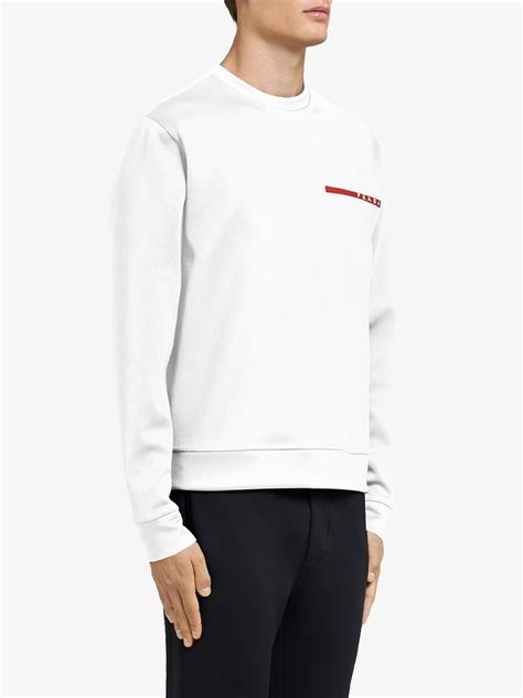 prada rossa sweatshirt